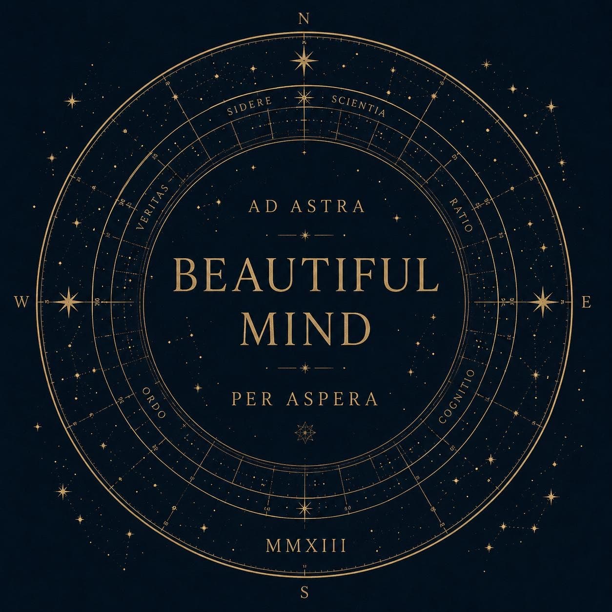 Beautiful Mind — marketype card