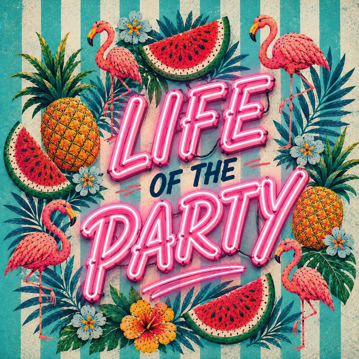 Life of the Party — marketype card