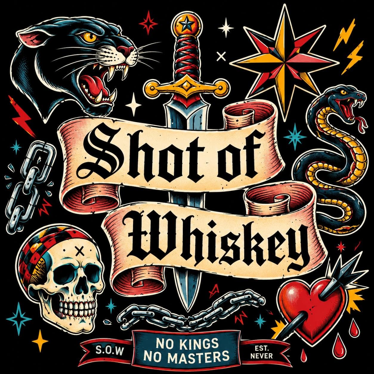 Shot of Whiskey — marketype card